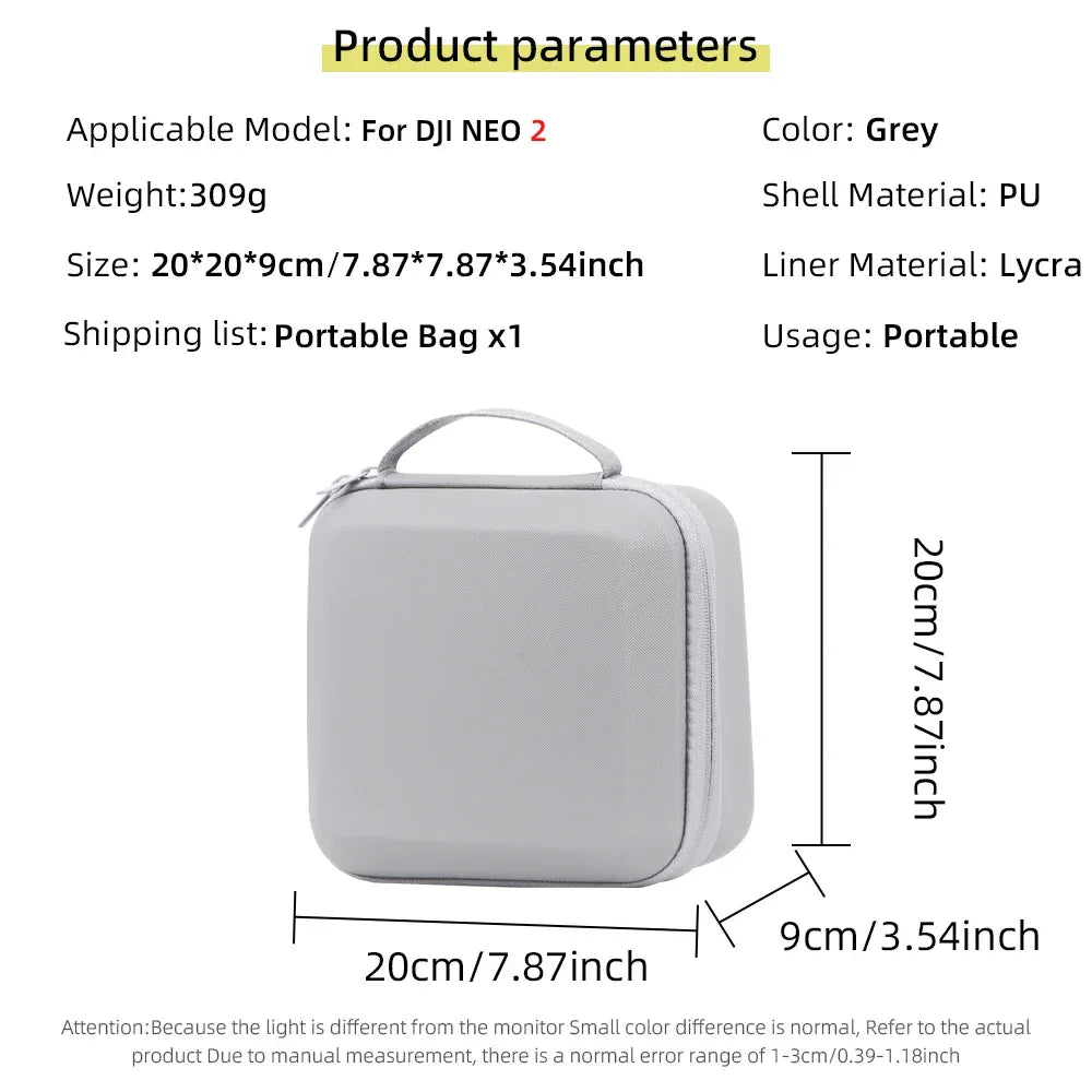 Carrying Shockproof Case For DJI NEO 2 Case Portable Storage Bag For DJI Neo 2 Drone Remote Accessories