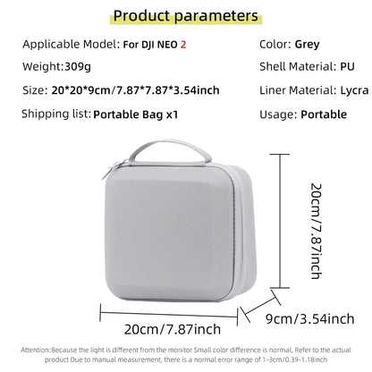 Carrying Shockproof Case For DJI NEO 2 Case Portable Storage Bag For DJI Neo 2 Drone Remote Accessories