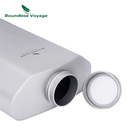 Boundless Voyage Titanium Water Bottle 2.5L/84.55oz Big Capacity Sports Flask Water Jug for Gym, Fitness, Camping Ti3004D
