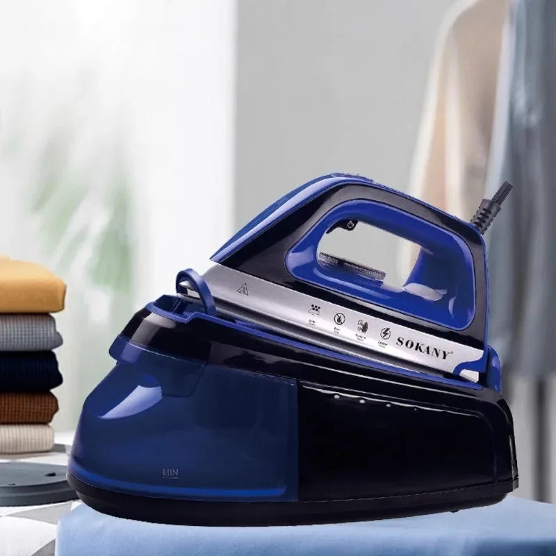 Large Capacity Water Tank Handheld Electric Irons Powerful Steam Faster Ironing Widened Panel Clothes Steam Iron Home Appliances