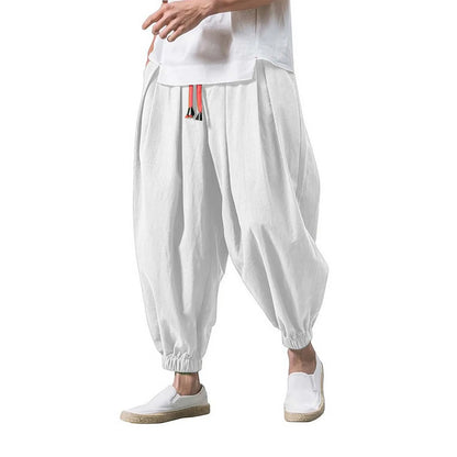 Fashion Harem Pants Men Hiphop Baggy Wide Leg Pants Streetwear Oversized Casual Sweatpants Harajuku Japanese Trousers Male 2025