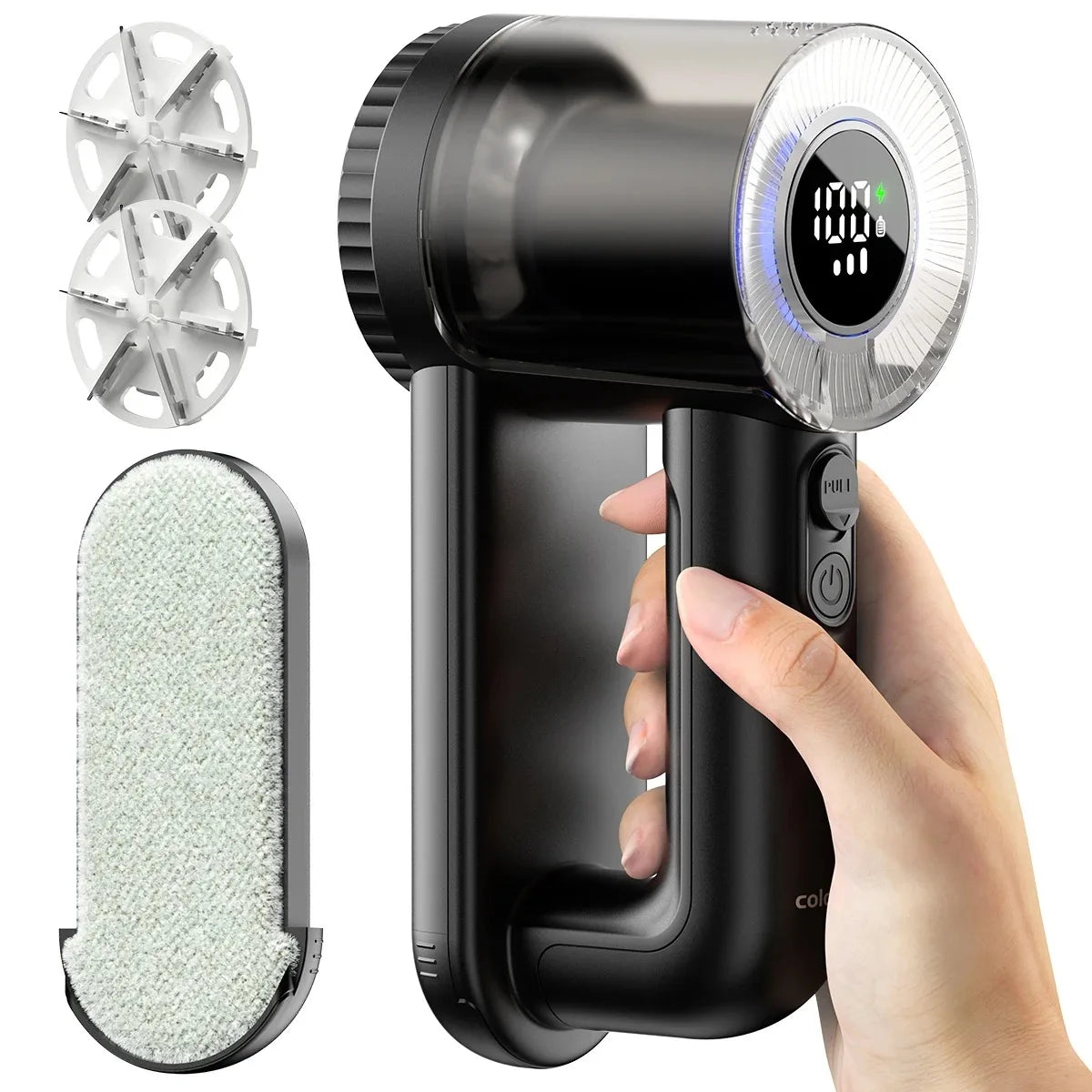 Rechargeable Fabric Shaver Electric Lint Remover with Digital Display Sweater Shaver Lint Shaver for Clothing Blanket