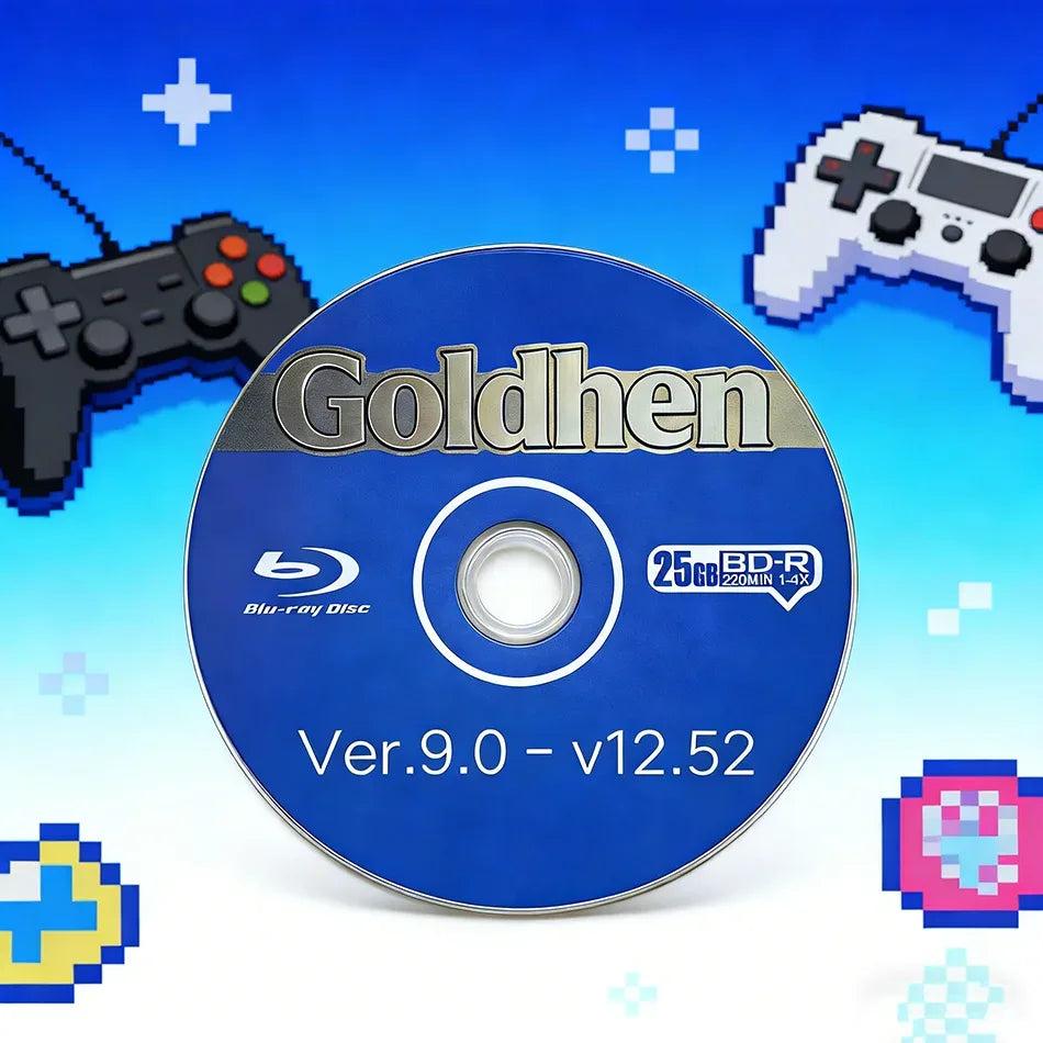 2026 New Ultimate PS4 Jailbreak Gold Disc Bootable Eject Payload for Firmware 9.0-12.52 Homebrew & Backup Games Backup Disc