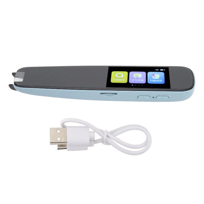 WiFi Language Translator Pen Digital Touch Screen Quick Identification Scan Reader Pen For Learning Traveling Aboard Blue