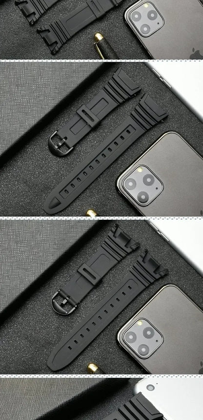 Silicone Sports Watch Band for Casio 3239 W-96H-1A W-96H-1B W-96H-2A W-96H-3A W-96H-4A2 W-96H-4A W-96H-9A Electronic Watch Strap