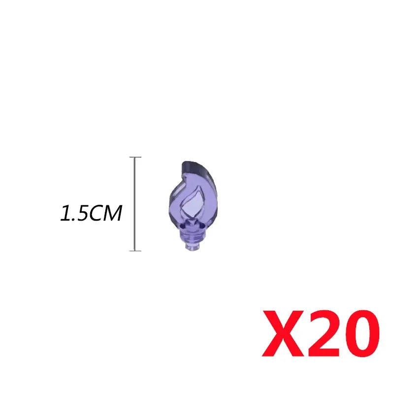 MOC Medieval Campfire Building Block Flame Wave Candle Transparent Wine Bottle Educational Toy Compatible Accessories Brick K054