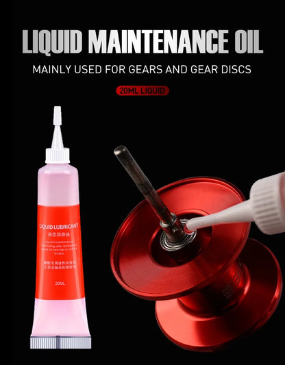 SEASIR Protective Grease (20ml) + Lubricant Oil For Fishing Reel Bearing Maintenance Oil Fishing Tool (20ml X 2 Pcs)