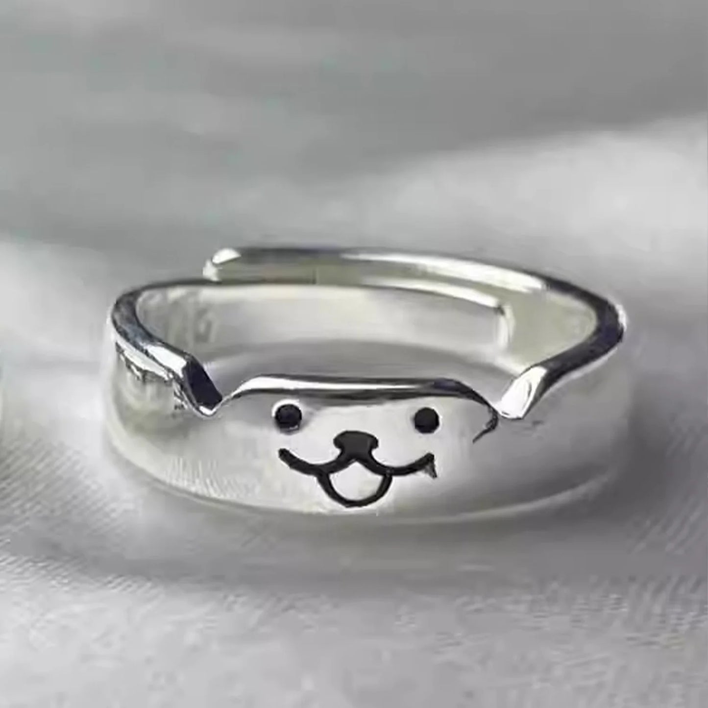 2025 Valentine's Day Rings Cat Dog Animal Adjustable Ring Jewelry Delicate and Stylish Couple Rings for Women Adornment Gifts