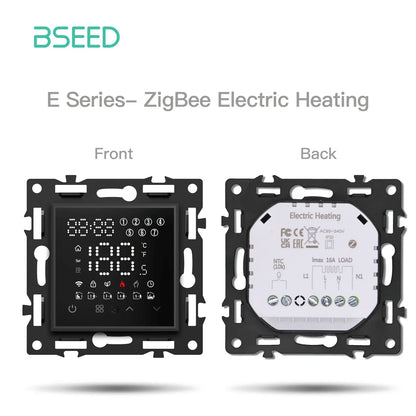 BSEED Zigbee Thermostat Modules Room Temperature Controller of Water/Electric Floor Heating Gas Boiler Tuya APP Work with Alex
