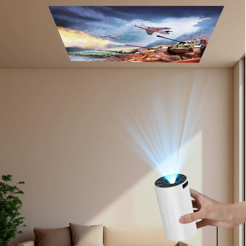Salange X8Mini Native 720P Android 4K Projector with Lifetime Free TV Channels WiFi6 BT5 Video Projector Coolita OS Home Cinema
