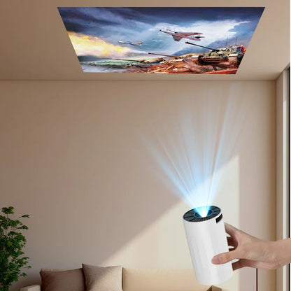 Salange X8Mini Native 720P Android 4K Projector with Lifetime Free TV Channels WiFi6 BT5 Video Projector Coolita OS Home Cinema