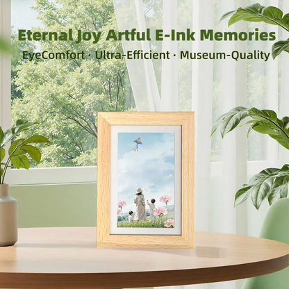 Bigme F7 E-ink Digital Picture Frame, 7.3-inch paper-like digital photo frame support WIFI, 1300mAh battery ultra-long standby