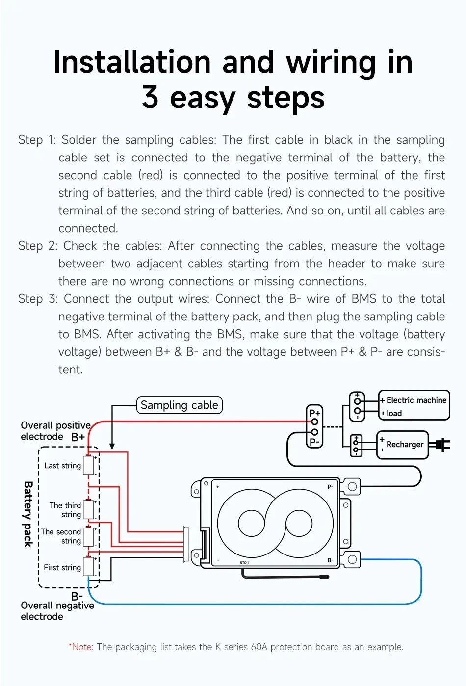 DALY BMS 3S 4S 6S 7S 10S 12S 13S 14S 15S 16S Li-ion And LiFePO4 32650 21700 18650 BMS 15A To 100A With Balance Function And NTC