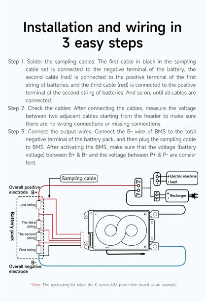 DALY BMS 3S 4S 6S 7S 10S 12S 13S 14S 15S 16S Li-ion And LiFePO4 32650 21700 18650 BMS 15A To 100A With Balance Function And NTC