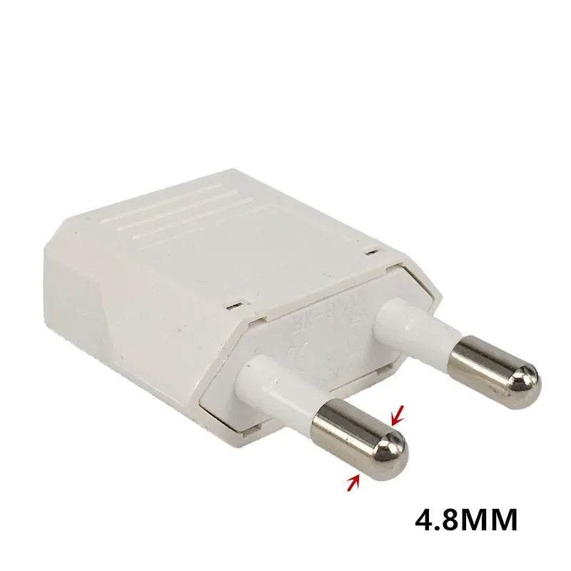 1-100pcs EU Plug Adapter US to EU Plug Adapter CN to EU Travel Adapter Electric KR Euro Plug Converter Power Sockets AC Outlet