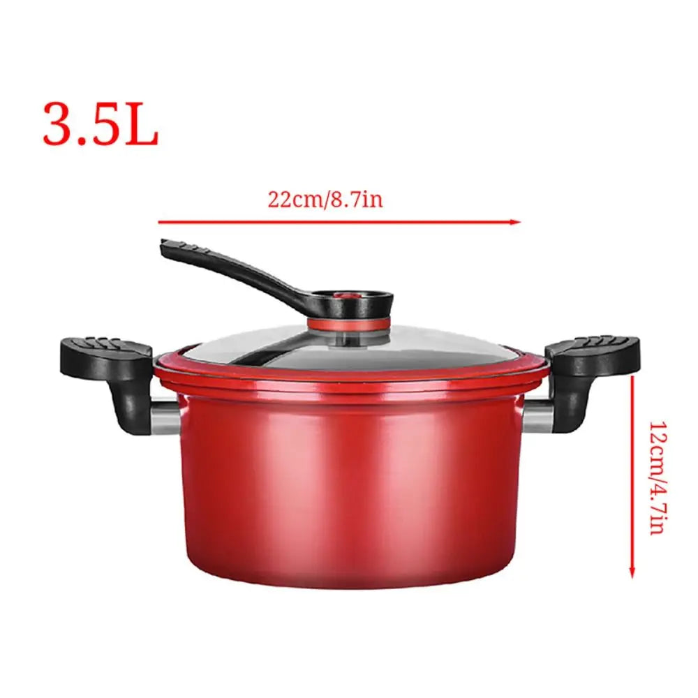 Multifunctional 3.5L Pressure Cooker Stew Pot Non-Stick Cooking Pots Kitchenware Micro Rice Cooker Induction Cooker Gas Stove