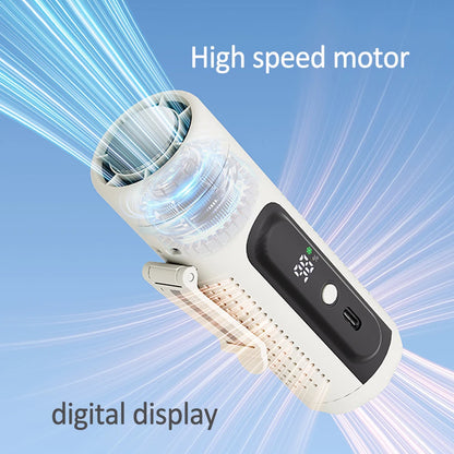 USB Rechargeable Mini Travel Fan 3000mAh High Battery Capacity 3-in-1 Handheld Neck Fan with 199 Levels Wind Speed Pocket Fan