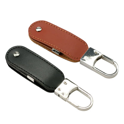Pendrive 256GB USB Flash Drive Leather with Metal Keychain 64GB 32GB 8GB Business Usb Memories Disk 128GB Pen Drive Memory Stick