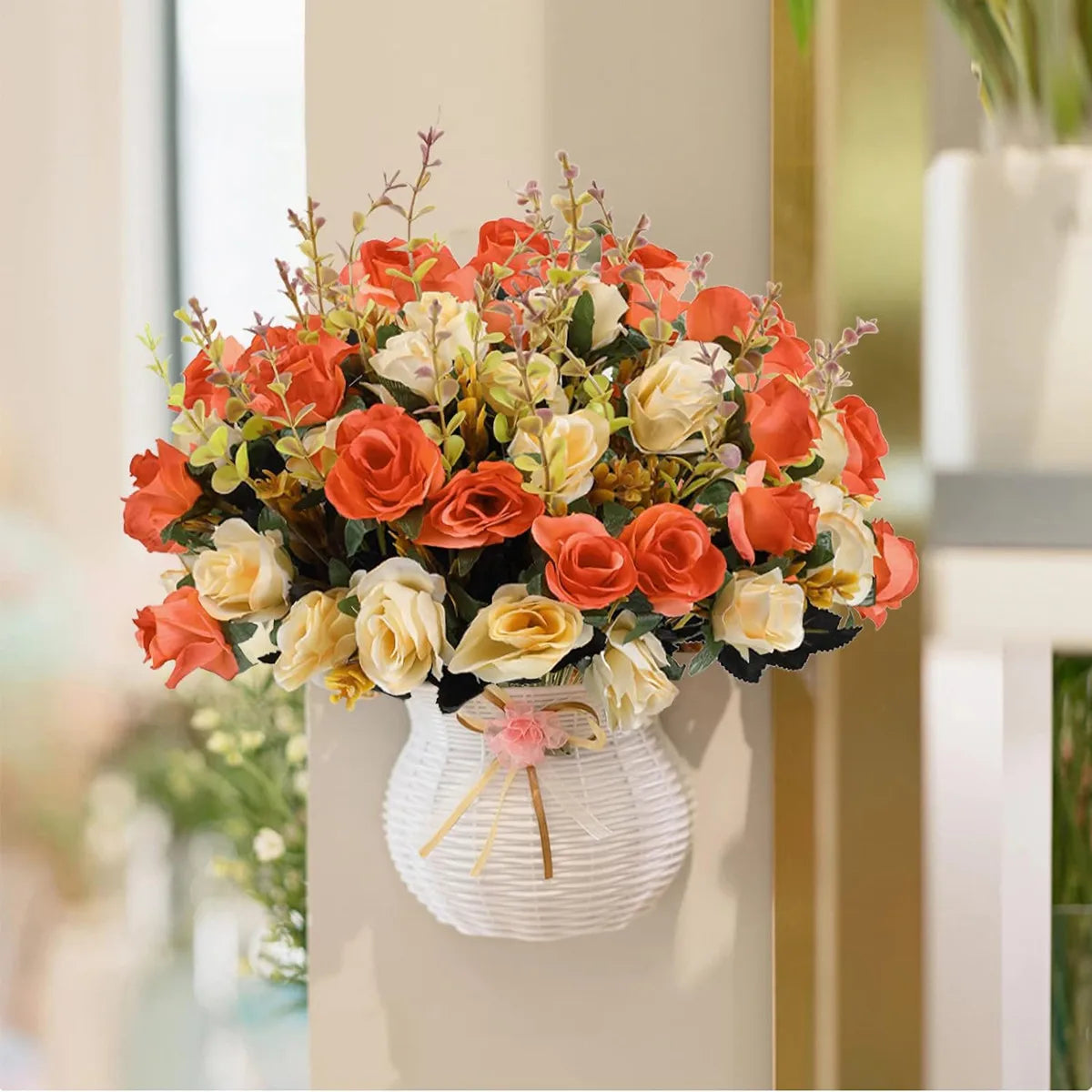 Silk rose Artificial Flowers Wedding Home Christmas Decoration bride Bouquet Diy gift Scrapbooking Wreaths wall Photography prop