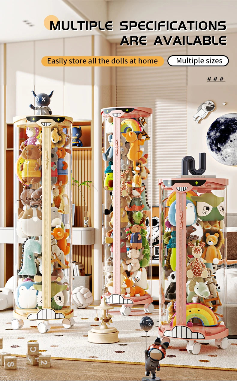 Extra Large Toy Storage Bucket Organize Home Plush Toys Neatly Sunglasses Smiley Design Top Can Place Figurines