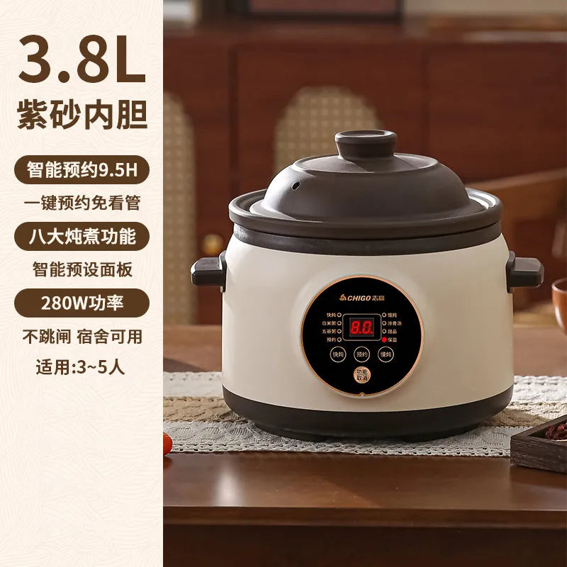 Electric slow cooker for baby food, ceramic household fully automatic stew pot, soup pot, electric slow cooker, porridge cooker