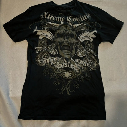 Y2K Xtreme T Shirt Man's Clothing Skeleton Printing Tops Harajuku Fashion Trend Baggy Men And Women Short Sleeves