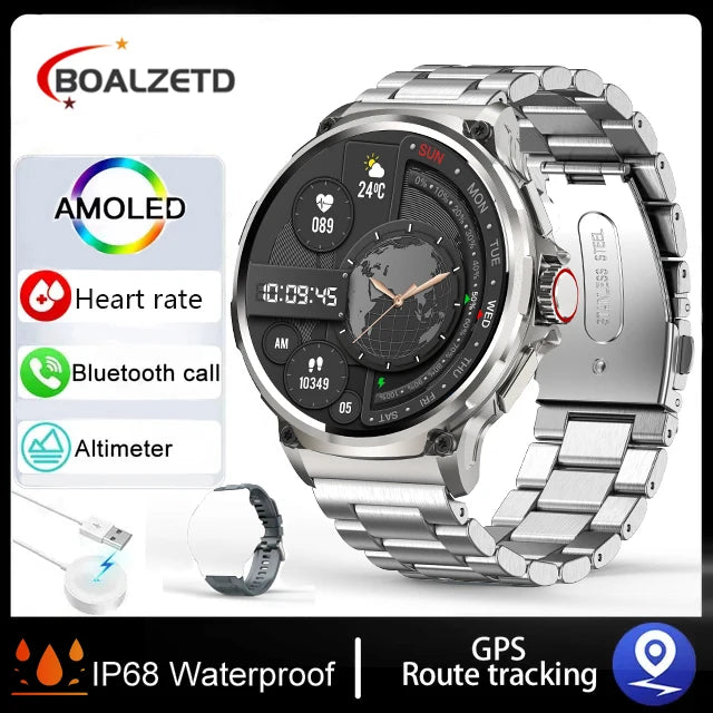 New 1.85-inch Ultra HD SmartWatch GPS Track Bluetooth Call 710 Mah Large Battery Sports Fitness smartwatch 2026 clock Gift Hot