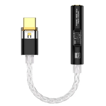 ABVO-BA23 USB Type C To 3.5 Mm Jack Adapter Headphone Amp DAC USB C Audio AUX Converter Decoder CX31993 PCM 32Bit 384Khz
