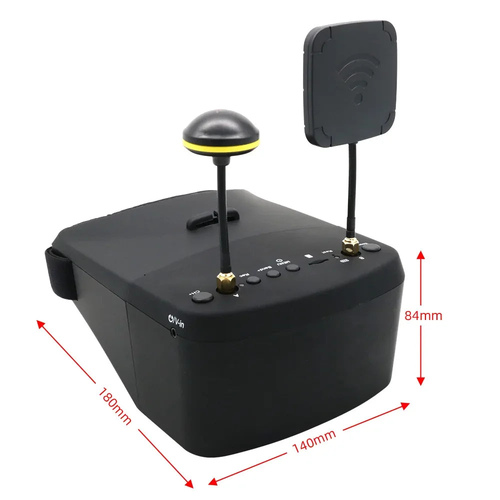 Ev800d 5.8g 40ch 5 Inch 800*480 Video Headset Dvr Diversity Fpv Goggles With Battery For Rc Model Rc Fpv Drone