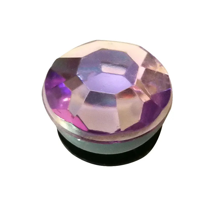 1PCS Bling Crystal PVC Shoe Charms Flower Heart Shaped Gem DIY Accessories Shoe Decorations Charms Transparent Diamond