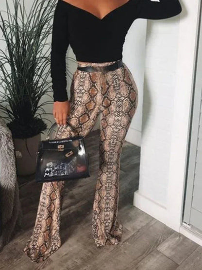 2023 Brown Leopard Y2K Joggers Women High Waist Flare Pants Double Layer Mesh Girl Aesthetic Tie Dye Trousers Female Sweatpants