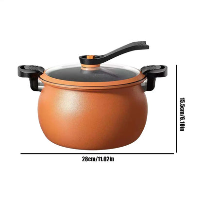 Pressure Cooker Non-stick Large-Capacity Multifunctional Cookware with Transparent Lid Slow Rice Cooker for Cooking Canning