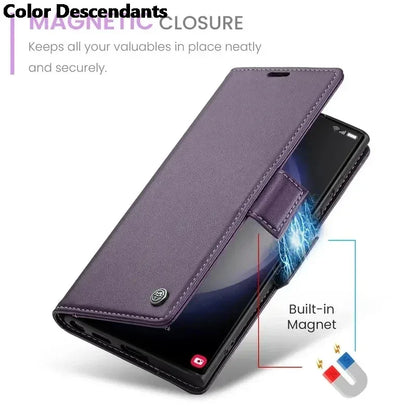 Iphone 15 Pro Max Case Iphone 13 14 12 11 Pro Max SE X XR XS Max 8 7 6 6S Plus Card Slot High-grade Leather Cover Phone Case
