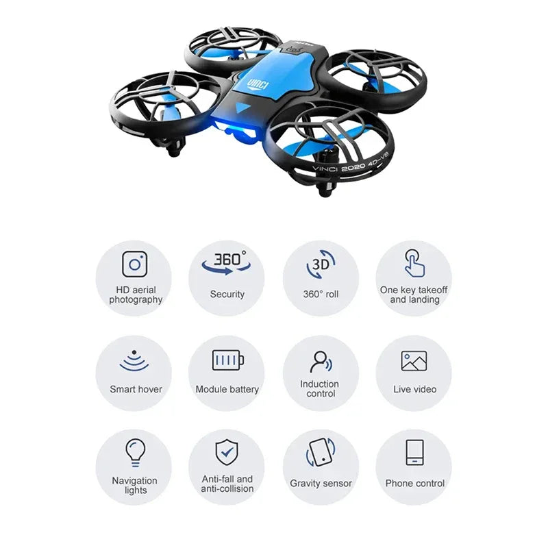 New 811 Mini Drone 8K Profession 4K HD Wide Angle Camera Wifi Rc Fpv Foldable Drones Height Keep Drones Helicopter Kids Toys