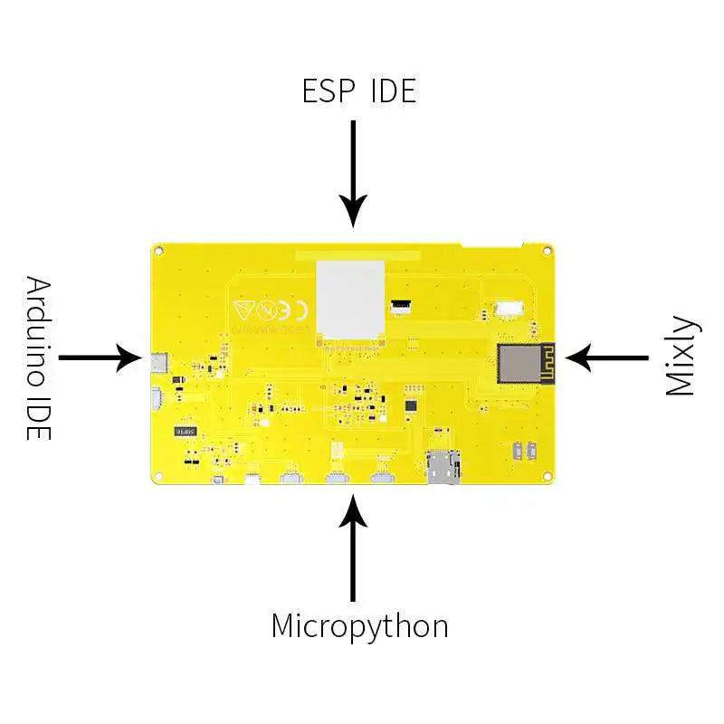 ESP32-S3 7" Smart Display Screen 7.0 inch RGB LCD TFT Module Capacitive Touch Screen8M PSRAM 16M Flash ESP32-8048S070C