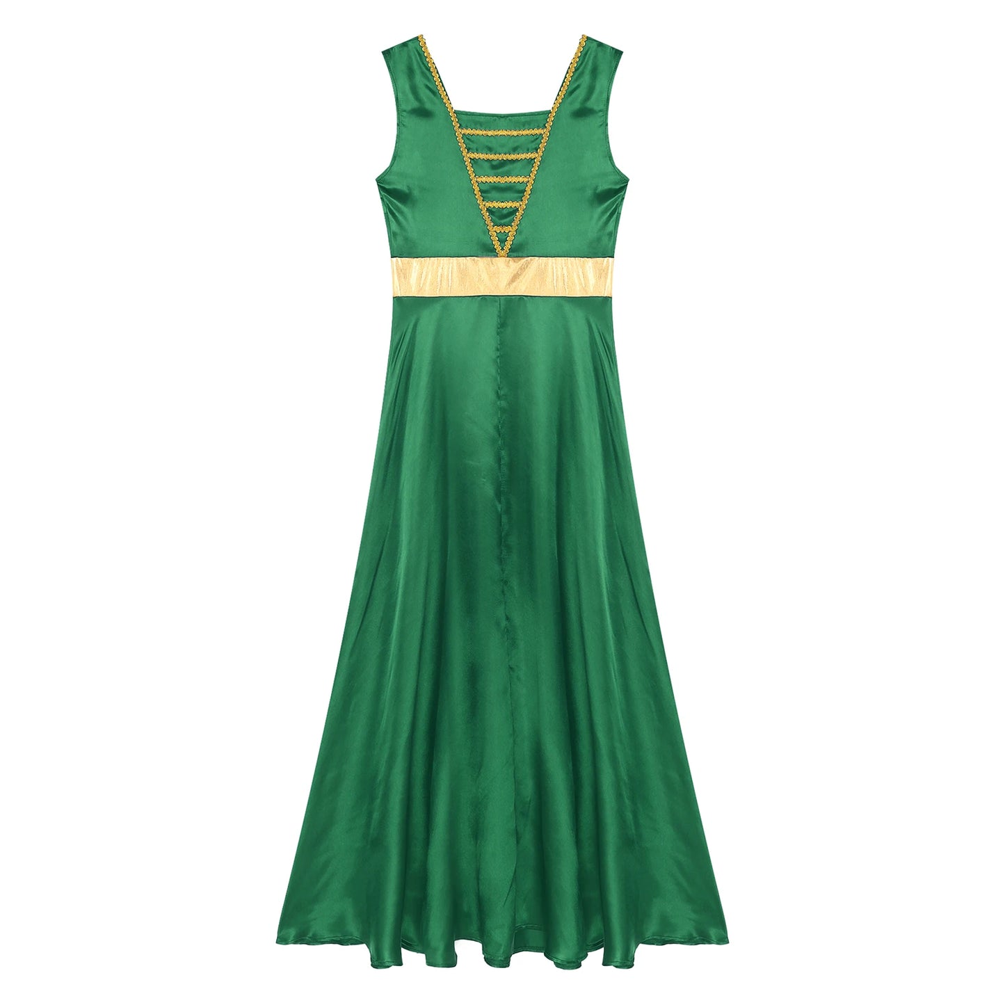 Women Robe Praise Lyrical Dance Dress Church Choir Worship Liturgical Performance Costume Sleeveless Tunic Gown Dancewear Clothe