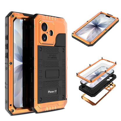 Case For iPhone Air 17 Pro Max 17Pro 17 IP68 Waterproof Metal Heavy Duty Shockproof Cover Glass Screen Protector