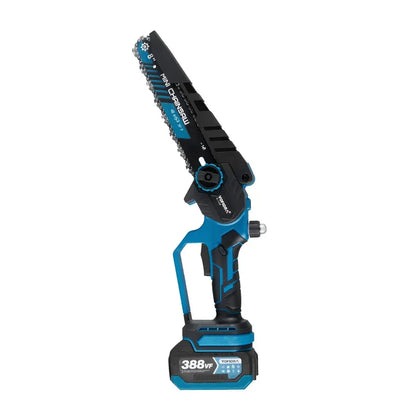 YOFIDRA 3500W 8 Inch Brushless Electric Chainsaw Cordless Electric Cutting Pruning Chain Saw Garden Tool For Makita Battery Pin