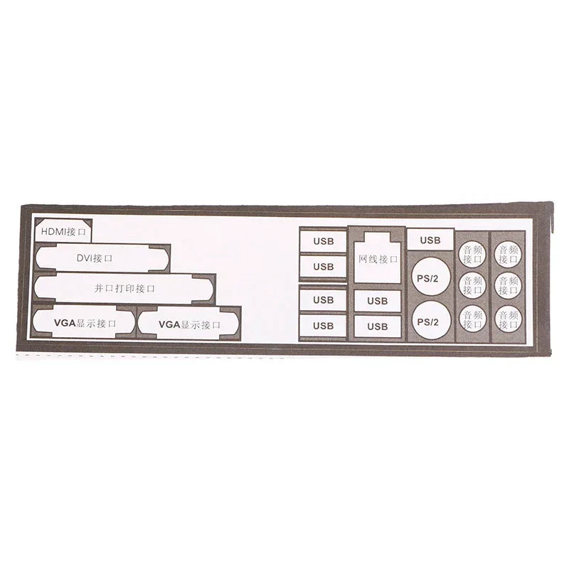 5 Set Universal DIY Shield backplane PVC Dust Filter For Computer Cooling Fan Shield Back Plate Chassis Bracket of Motherboard