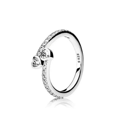 Vintage Moissanite Rings 925 Sterling Silver 6 Claws Cubic Zirconia Heart Crown Rings for Women Anniversary Fine Jewelry Gifts