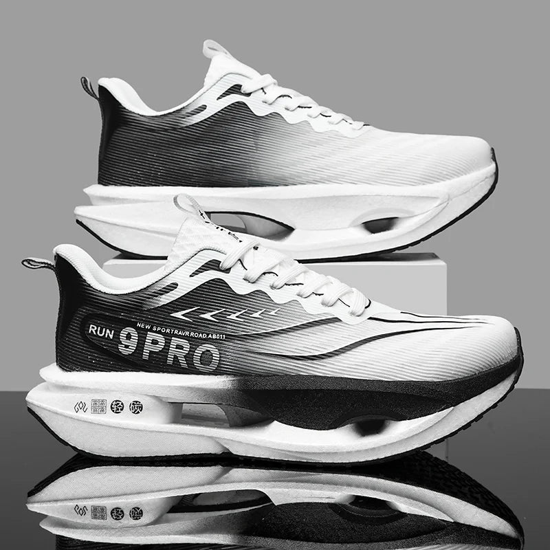 Running Shoes Men Sports Carbon Board Marathon Breathable Light Comfort Women Athletic Sneakers Jogging Tenis Air Cushion 2026