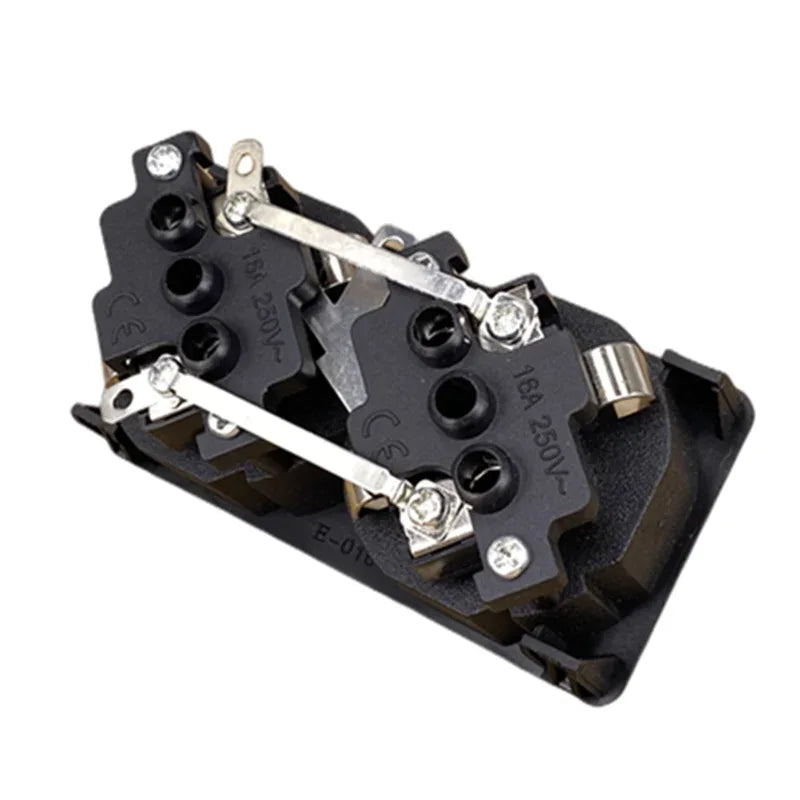 250v 16a germany AC PDU UPS EU power desktop outlet Embedded electrical Panel Receptacle AC socket European style French copper