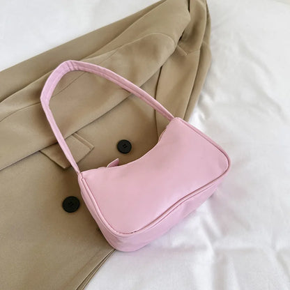 PU Candy Color Mini Handbag Women Shoulder Bag Girls Small Hand Bag Key Phone Pouch Coin Purse Card Bags Card Holder for Women