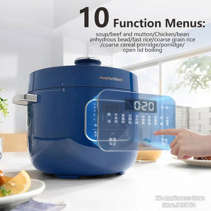 MOPRHY RICHARDS 2.5L Electric Rice Cooker 70Kpa Pressure 220V Multi Cooking Pot Home Appliances 800W Heating Stew Soup Beef