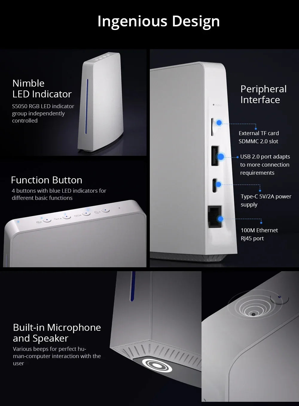 SONOFF iHost Smart Home Hub Zigbee Gateway Multi-mode Wifi LAN Wireless Remote Control Local Automation For Most of Devices