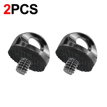 Universal 1/4" Camera Screw with Rubber Washer Aluminum Alloy Thread Camera Fixing Screw for Quick Release Wrist Strap Sling