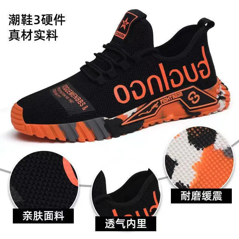 Men Sneakers Mesh Casual Shoes Lac-up Men Shoes Lightweight Vulcanize Shoes Walking Sneakers Man Running Gym Shoes2024