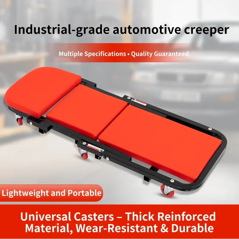 40 Inch Thickened Car Repair Lying Board Skateboard Sleeping Work Stool Folding Auto