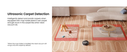 Lefant M320 cordless Robot Vacuum Cleaner and mop, 6000Pa ,210 Mins Runtime,Self-Charging,Ideal for Hard Floor, Pet Hair,Carpet