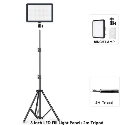 Video Led Light Photography Selfie Dimmable Video Fill Light for Photo Studio Live Stream Fill Lamp for Tiktok Youtube